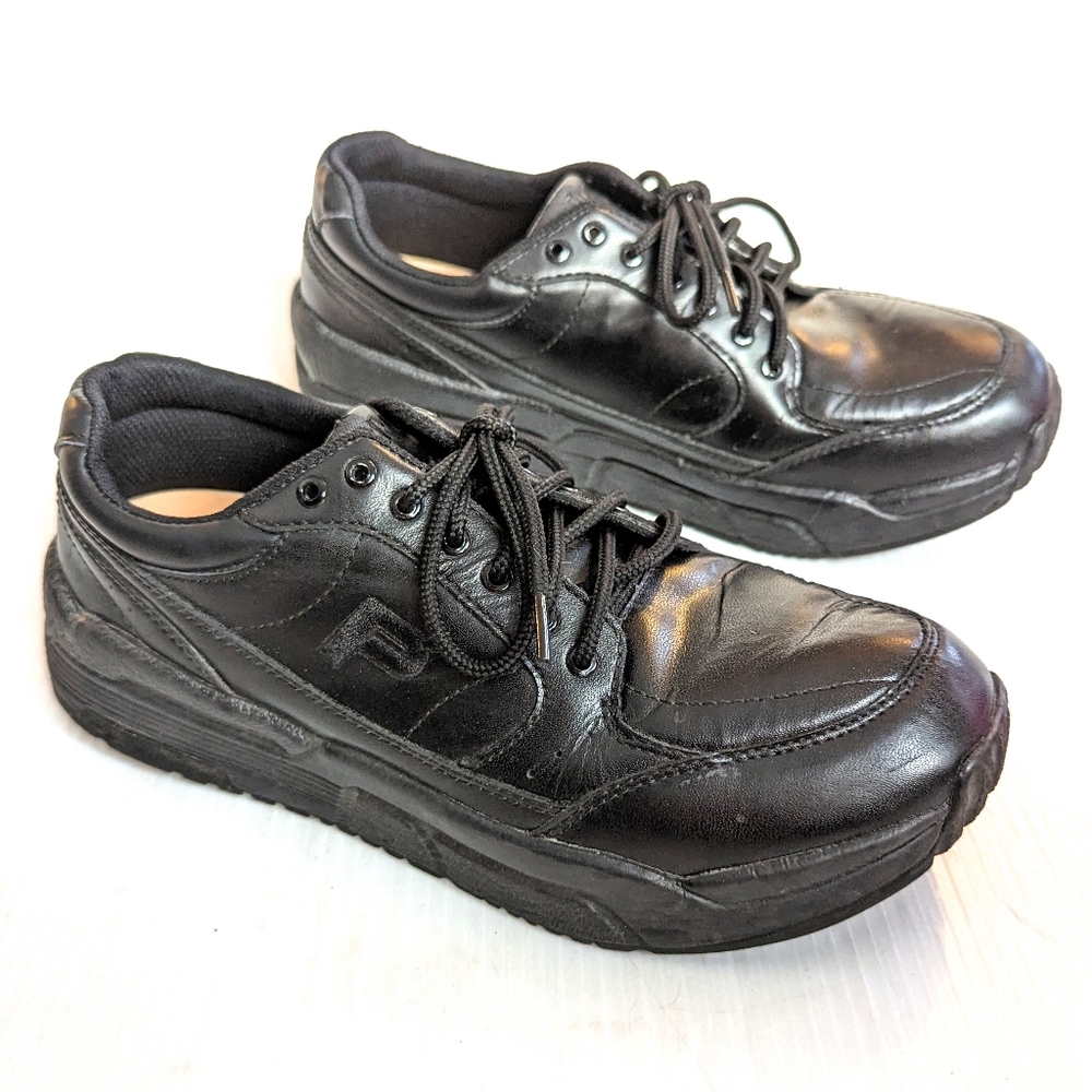 PROPET lifewalker sport shoes men's mprx50 black leather sneakers